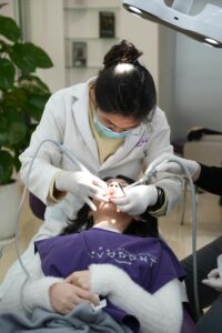 Woman at Dentists